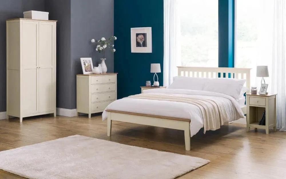 Keswick Ivory Oak Shaker Bed